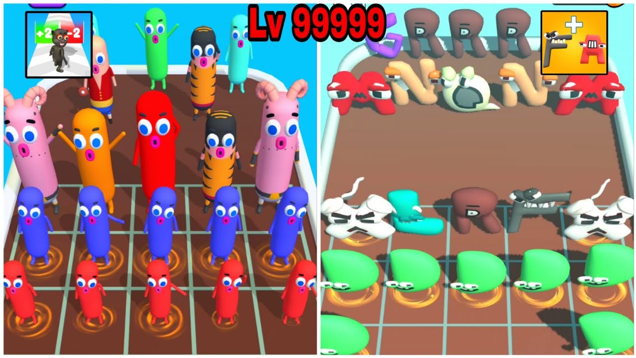 Alphabet lore Merge master monster Run 3D Android iOS Mobile Gameplay Voodoo