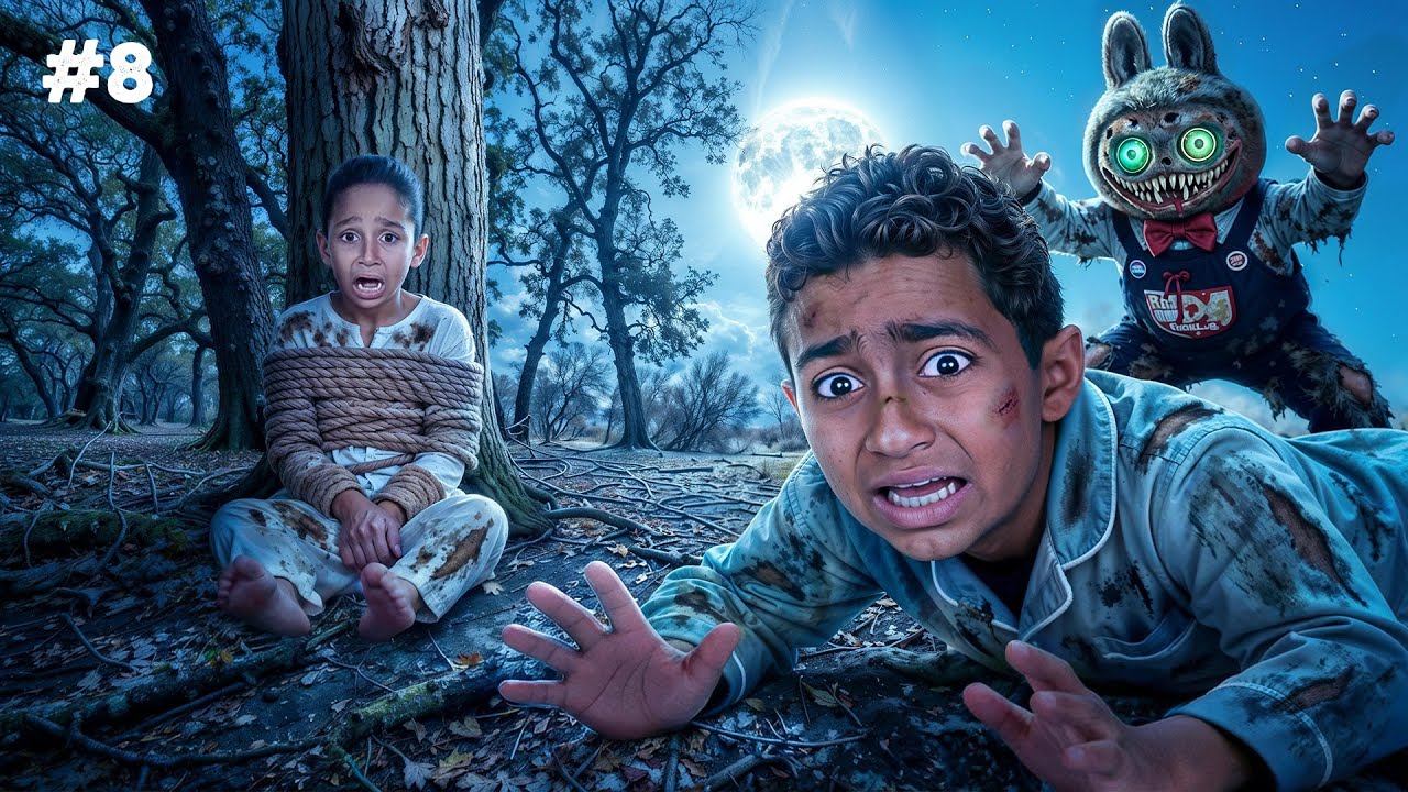 لابوبو الشريرة خطفـت ادم واياد واخدتهم لمكان مرعب 😱 هددتنا وسرقت الدرع الماسي😰 (حياتنا في خطر💔😭)#8