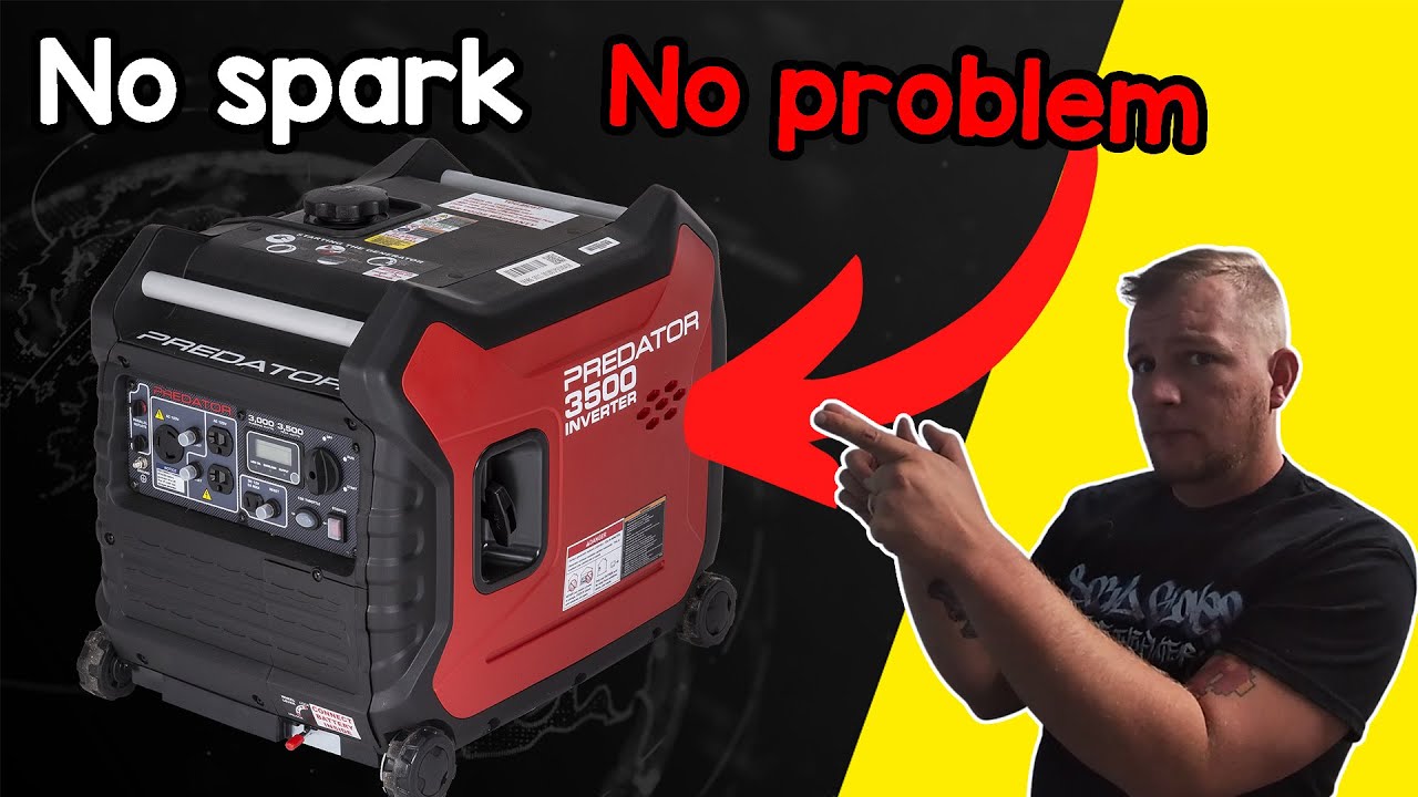 Как устранить отсутствие искры на инверторе Predator 3500. Замена модуля зажигания.