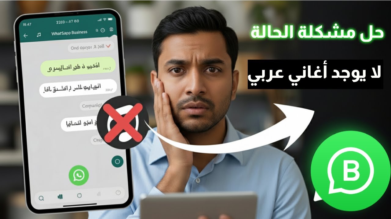 حل مشكلة اضافة اغنية عربي في حالات واتساب أعمال 2025 بفكرة سهلة