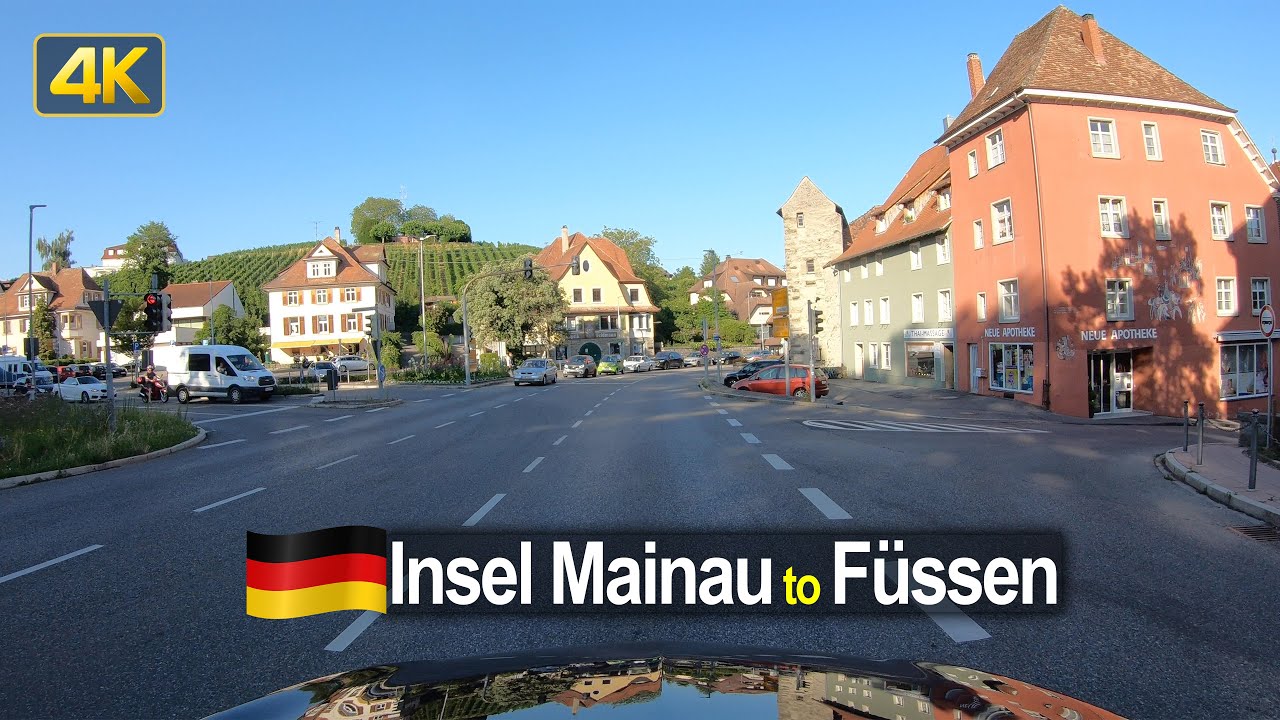 Driving from the Insel Mainau to Füssen | German Road Trip with Ferry Ride