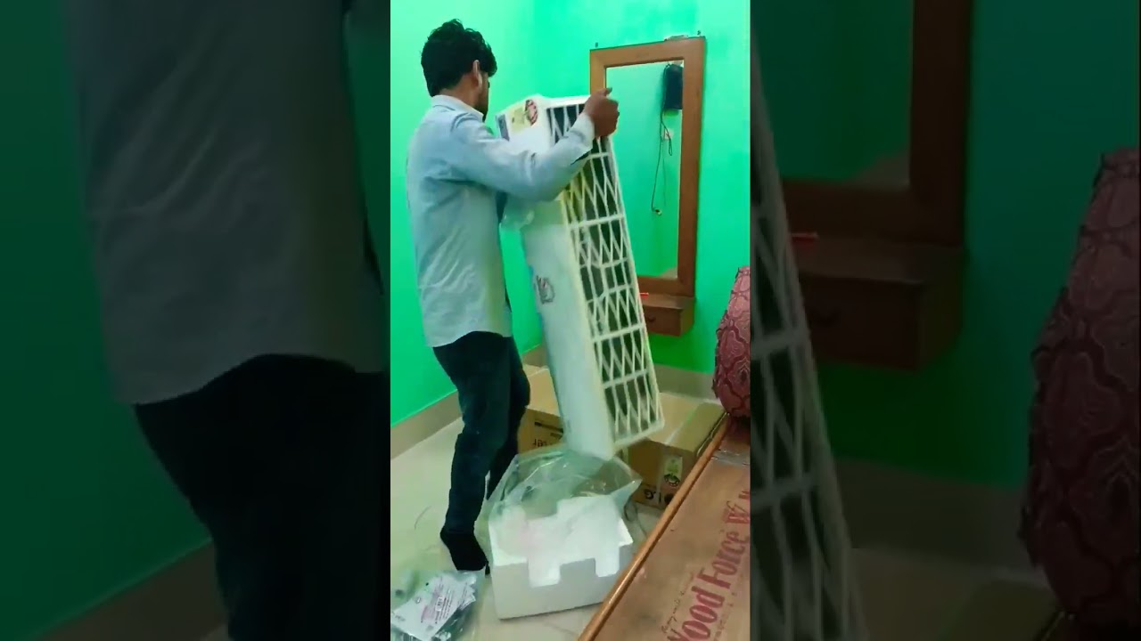Unboxing of Latest LG Ac 1&bull;5 Ton 5 star 2023 |Unboxing video #airconditioner #lg #ac #shorts #viral