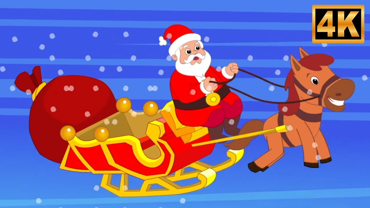 Jingle Bells | Cute Christmas Animation & Kids Sing Along Songs