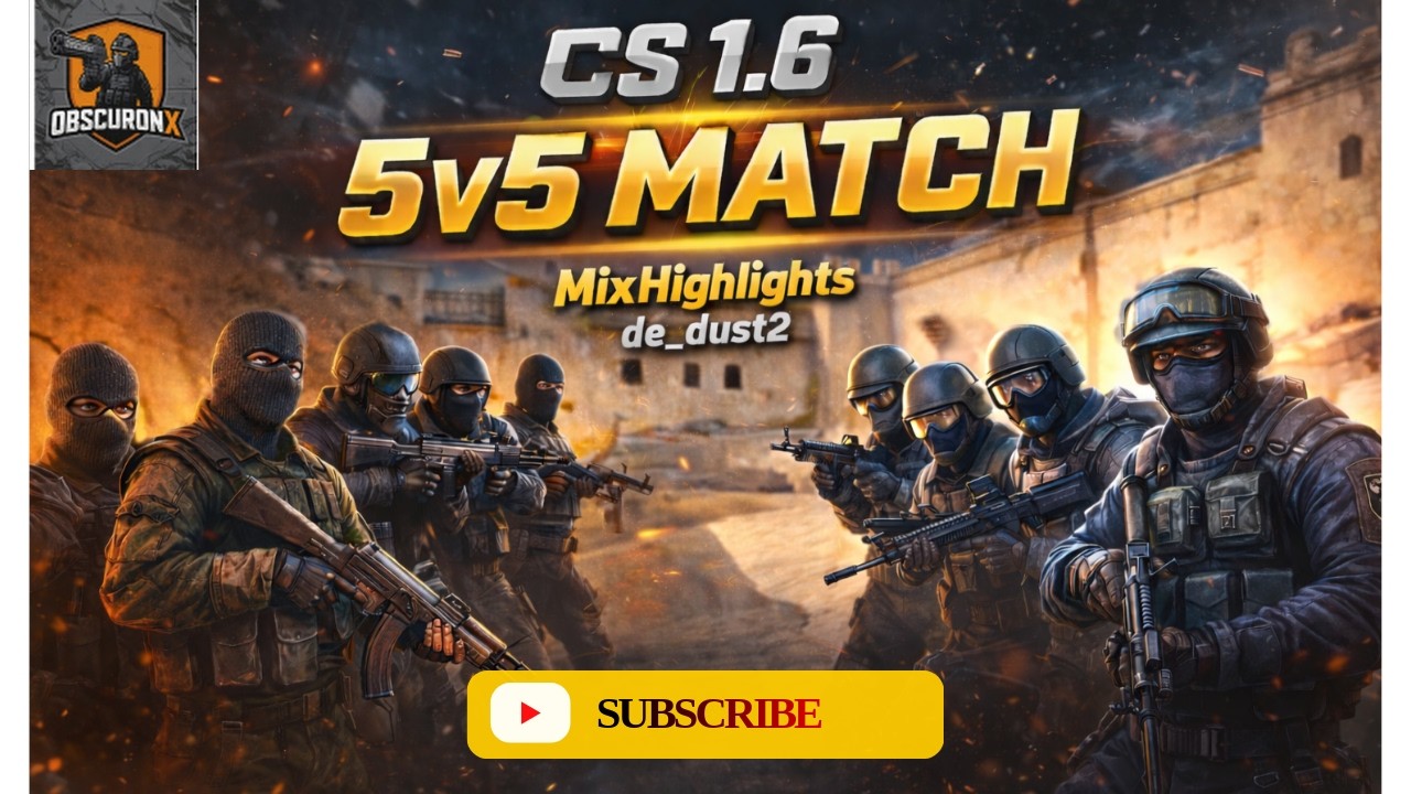 CS 1.6 Gameplay 2026 🔥 Intense Competitive Match | Counter-Strike 1.6 Pro Skills | OBSCURONX