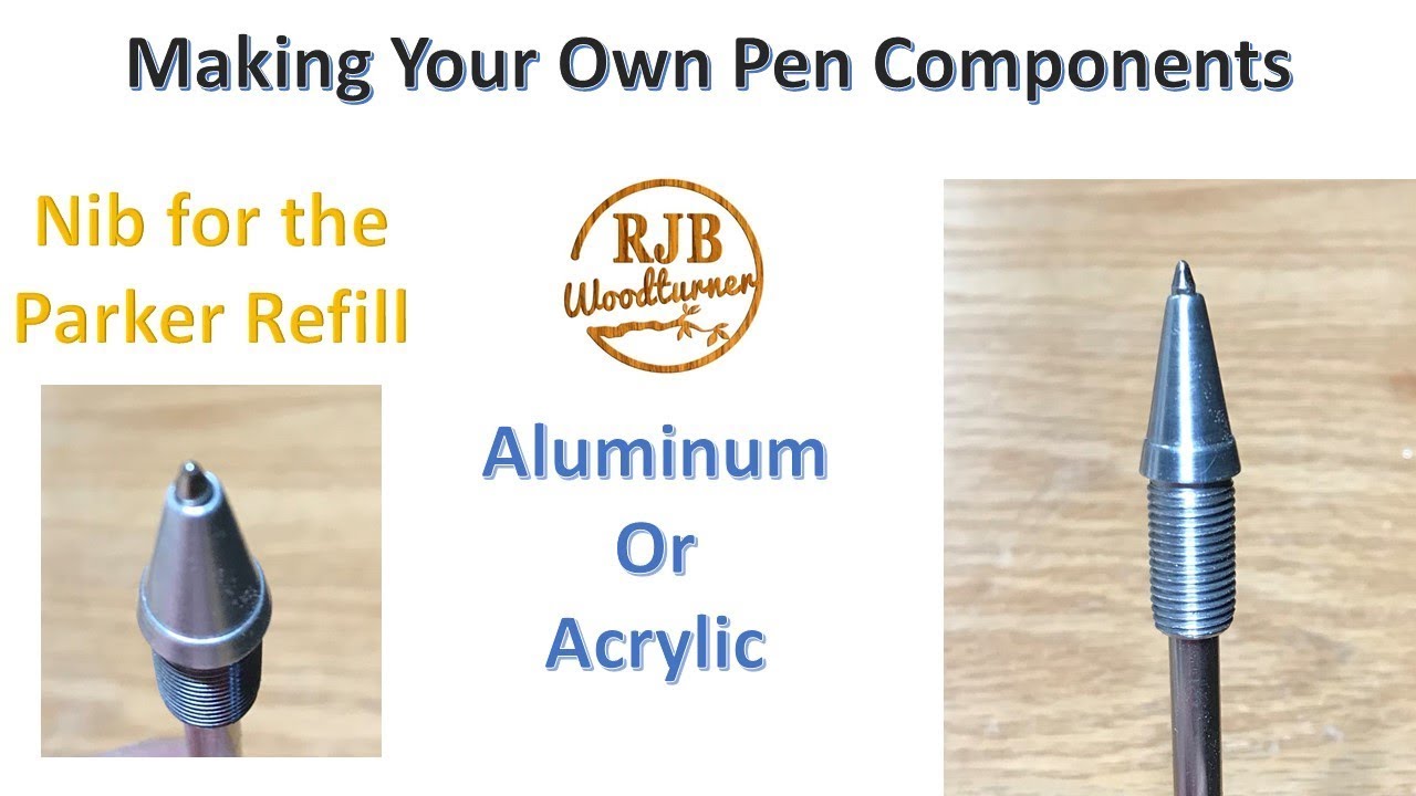 Turning an Aluminum Nib on a Metal Lathe