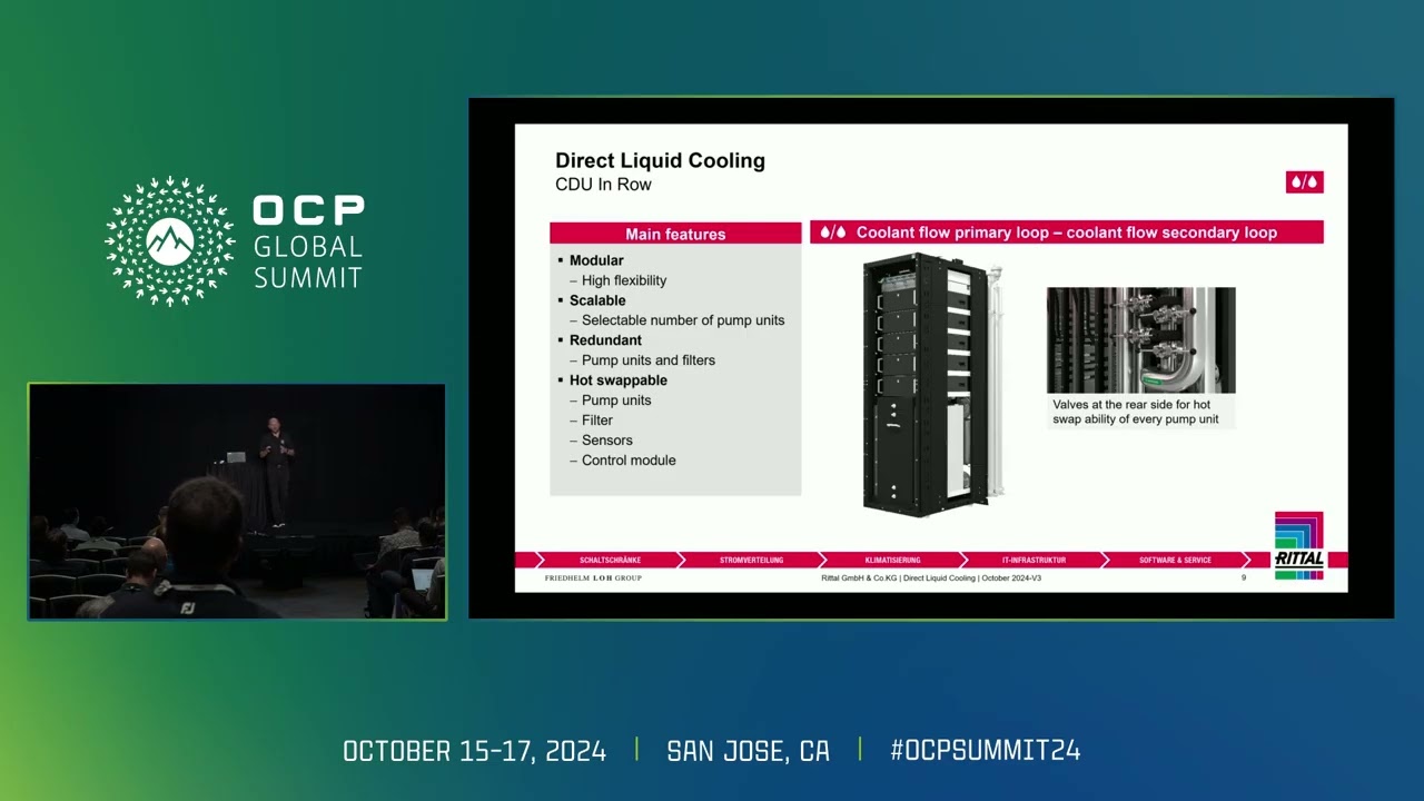 Modular OCP based Direct Liquid Cooling Infrastructure for future AI Applications   Presented