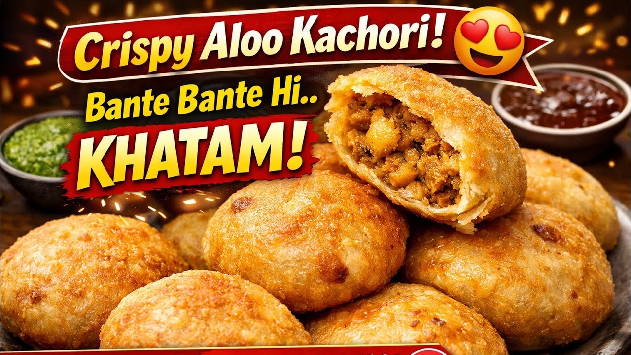 Crispy Aloo Kachori Recipe 😋 Bante-Bante Hi Khatam! | Perfect Khasta Kachori | Live Cooking