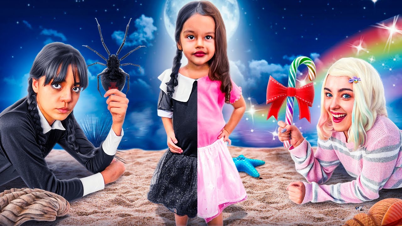 MINHA FILHA ADOTIVA SE TRANSFORMOU NA WANDINHA E ENID
