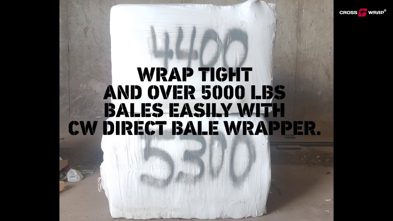 Cross Wrap Direct Bale Wrapper and optional netting unit - No need for ties, straps or bags.