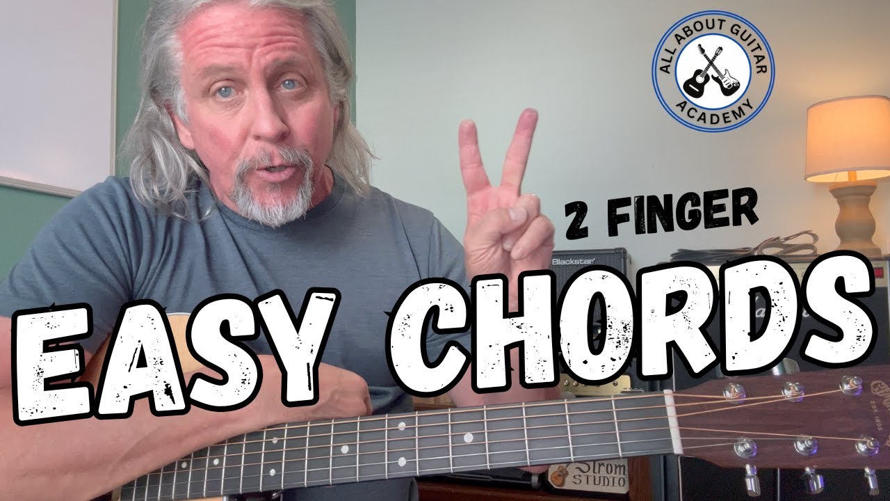 10 EASY 2 Finger Guitar Chords And How To Play Them