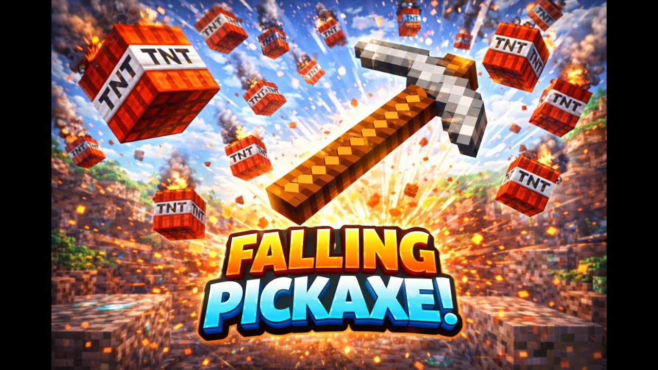 🔴 LIVE Minecraft Falling Pickaxe Game 🎯 #shortslive #live #minecraftlive