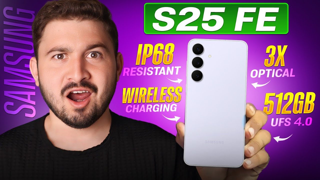 Samsung S25 FE Unboxing & Price in Pakistan ⚡ -512GB,120Hz,Amoled,8K Camera, and More 