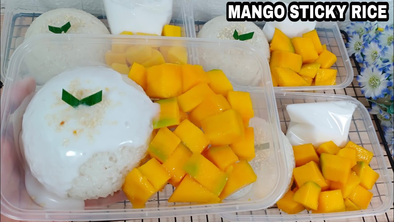 MUMPUNG LAGI MUSIM MANGGA‼️YUK...BIKIN MANGO STICKY RICE ‼️COCOK UNTUK IDE JUALAN