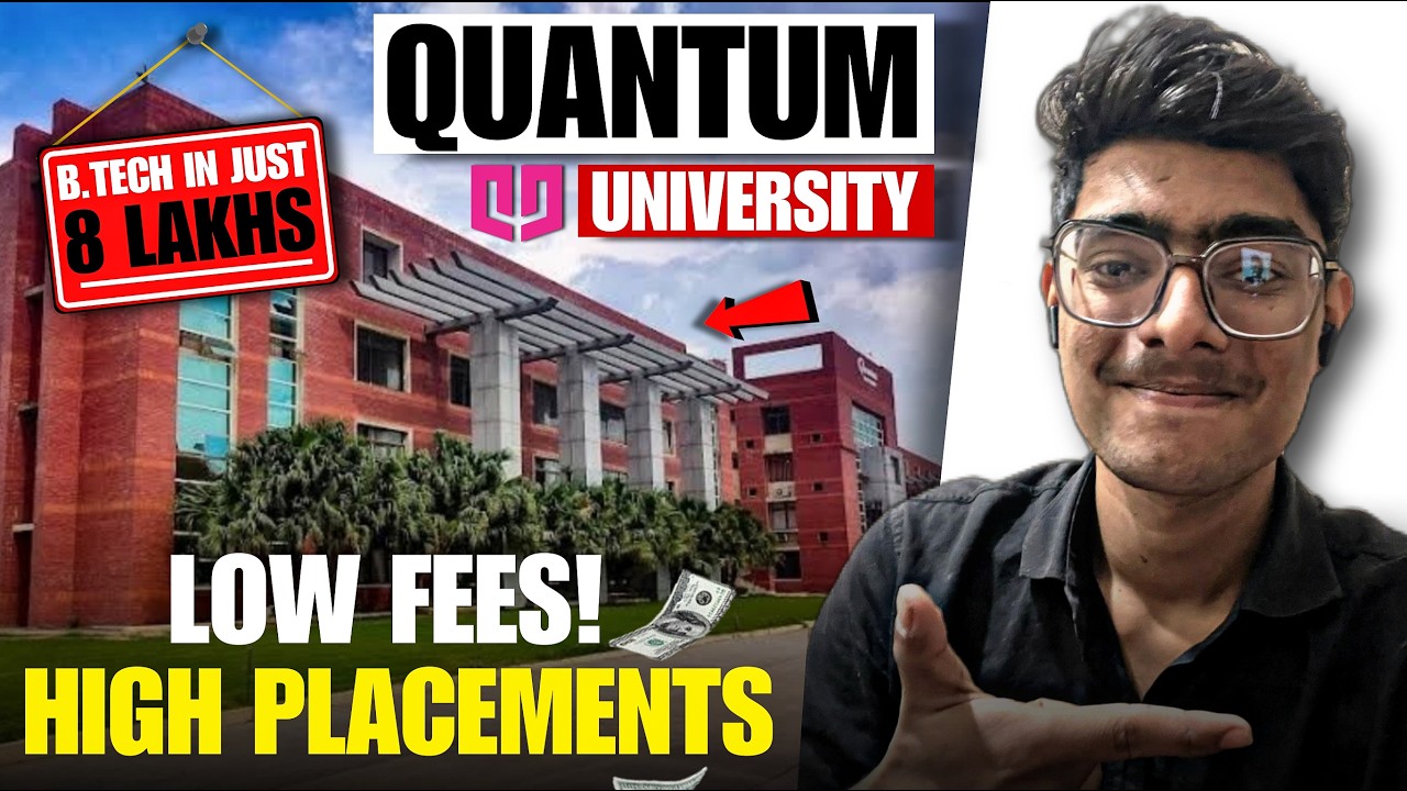 Quantum University Roorkee | B-Tech in just 8 Lakh Fees | High Placement Low Fees