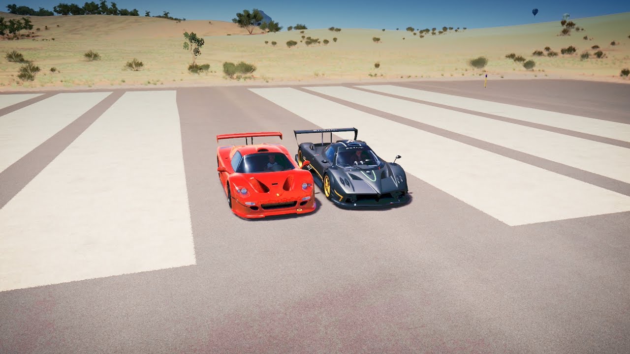 Forza Horizon 3 - Ferrari F50 GT vs Pagani ZONDA R Drag Race!