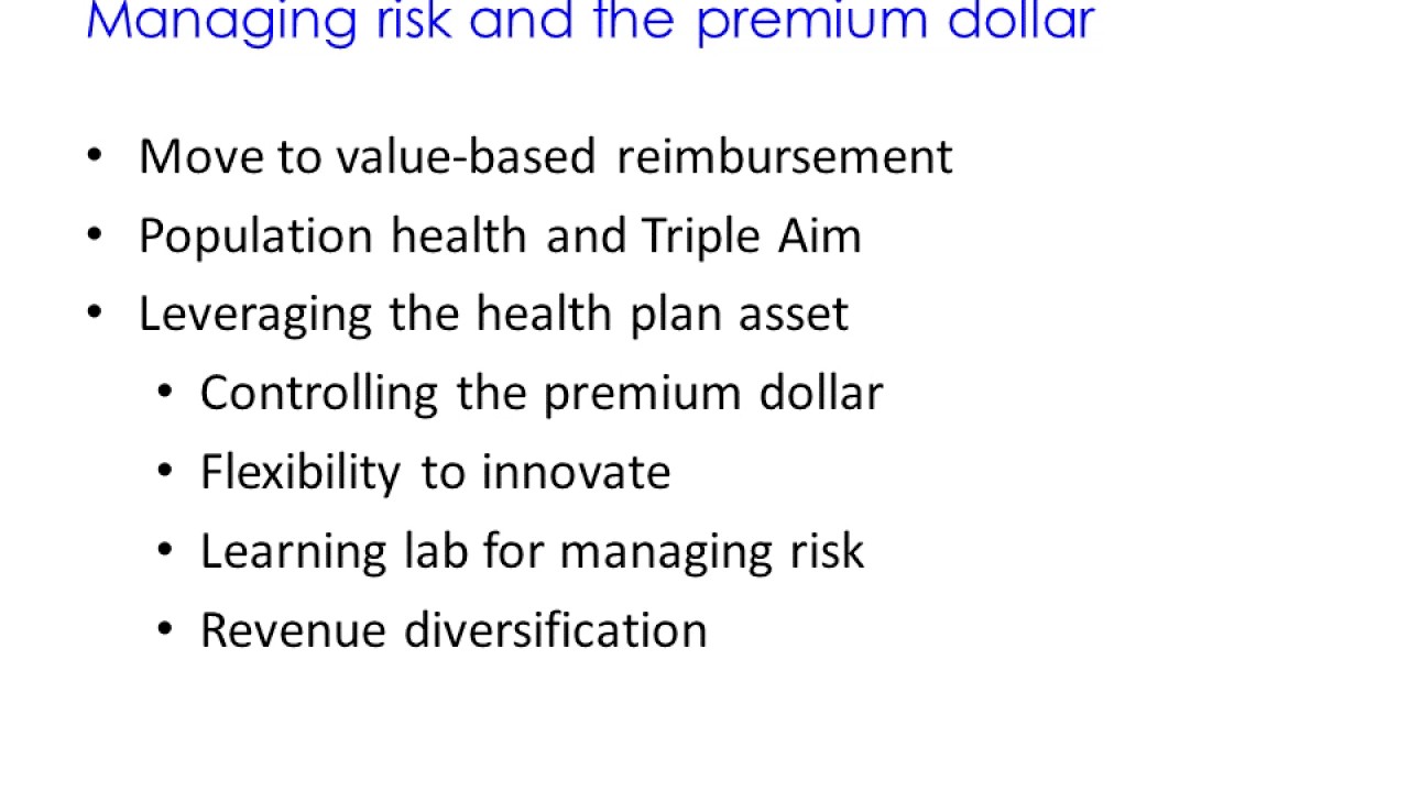 Health WebSummit Event: Trends in Provider Sponsored Health Plans