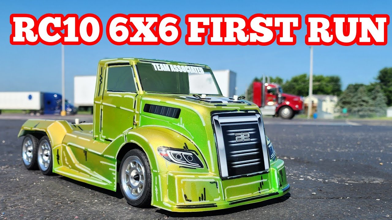 Rc10 American Custom Semitruck 6x6 first run