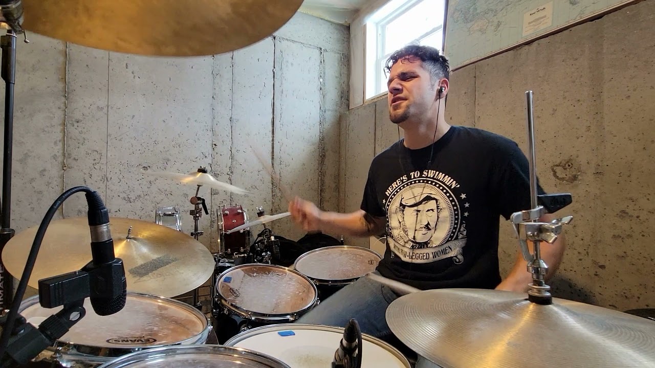 Unearth - Sanctity of Brothers - Drum Cover (portion) - Mike Justian shreds this album.