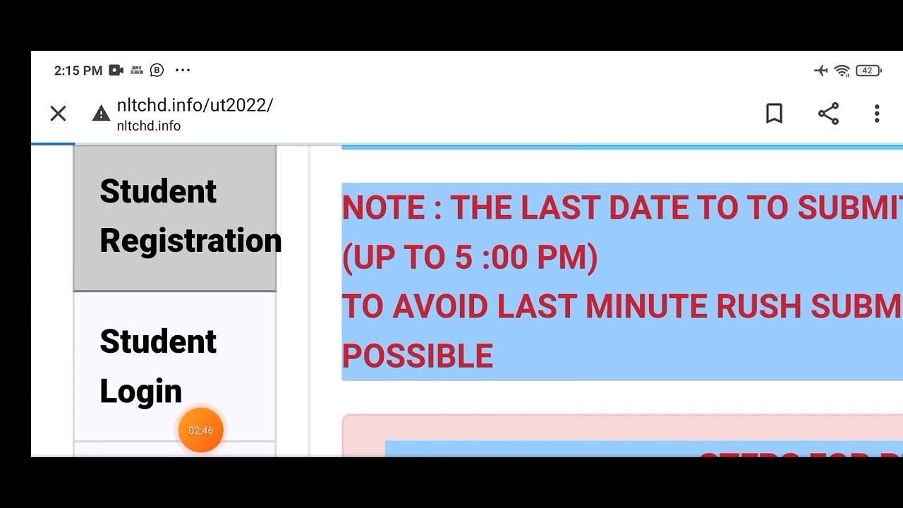 how to fill registration form for class 11 admissions 2022
