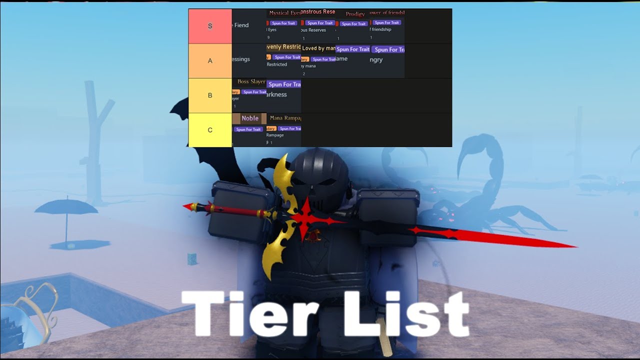 Black Clover Roblox First Look at trait tier list | CLOVER RETRIBUTION