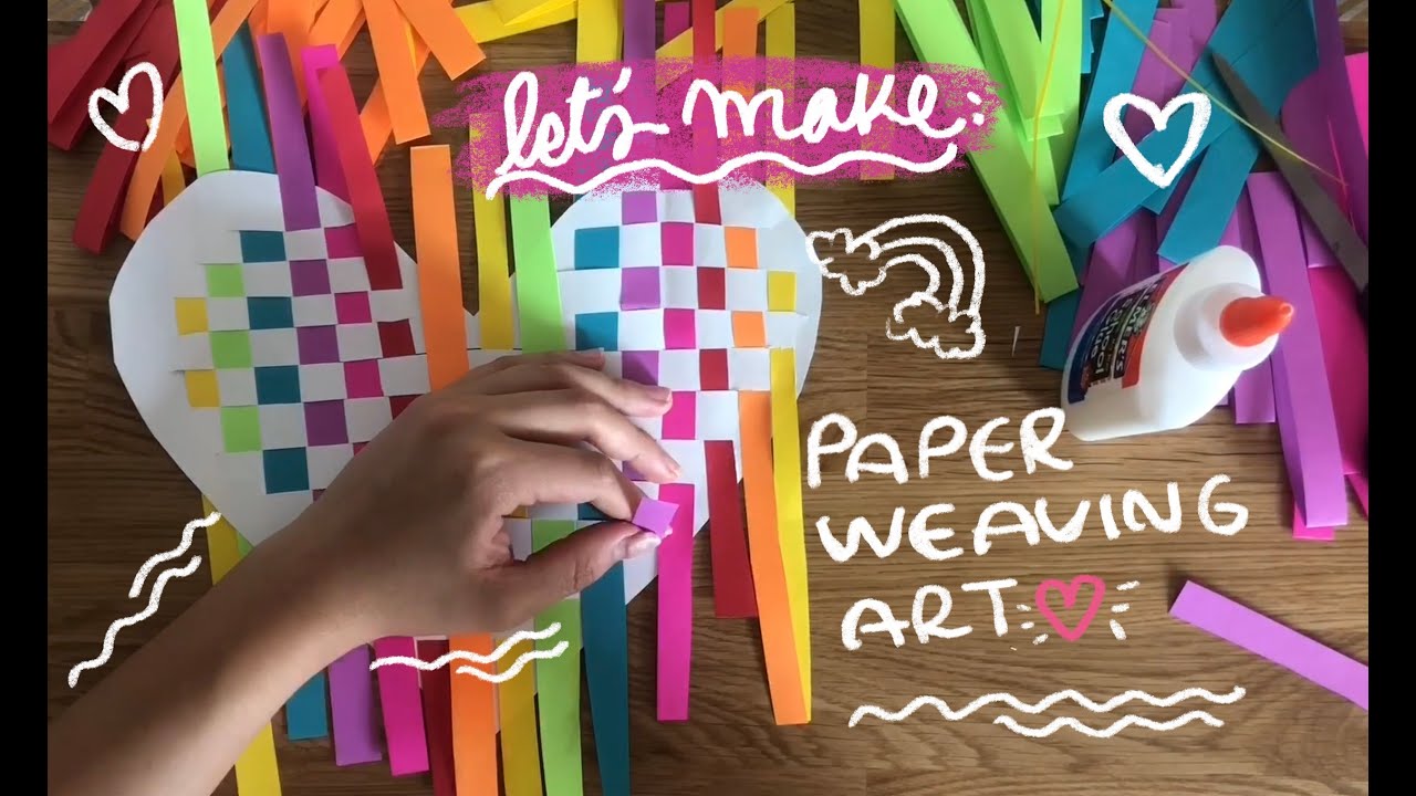 Let's Make: Paper Weaving Art (Wall hanging heart)
