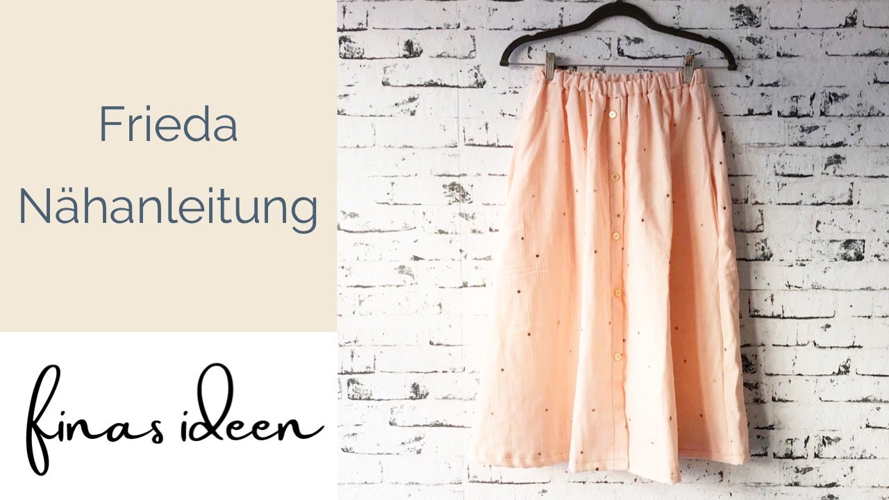 Frieda - Rock mit Knopfleiste einfach nähen für Anfänger (Nähanleitung)