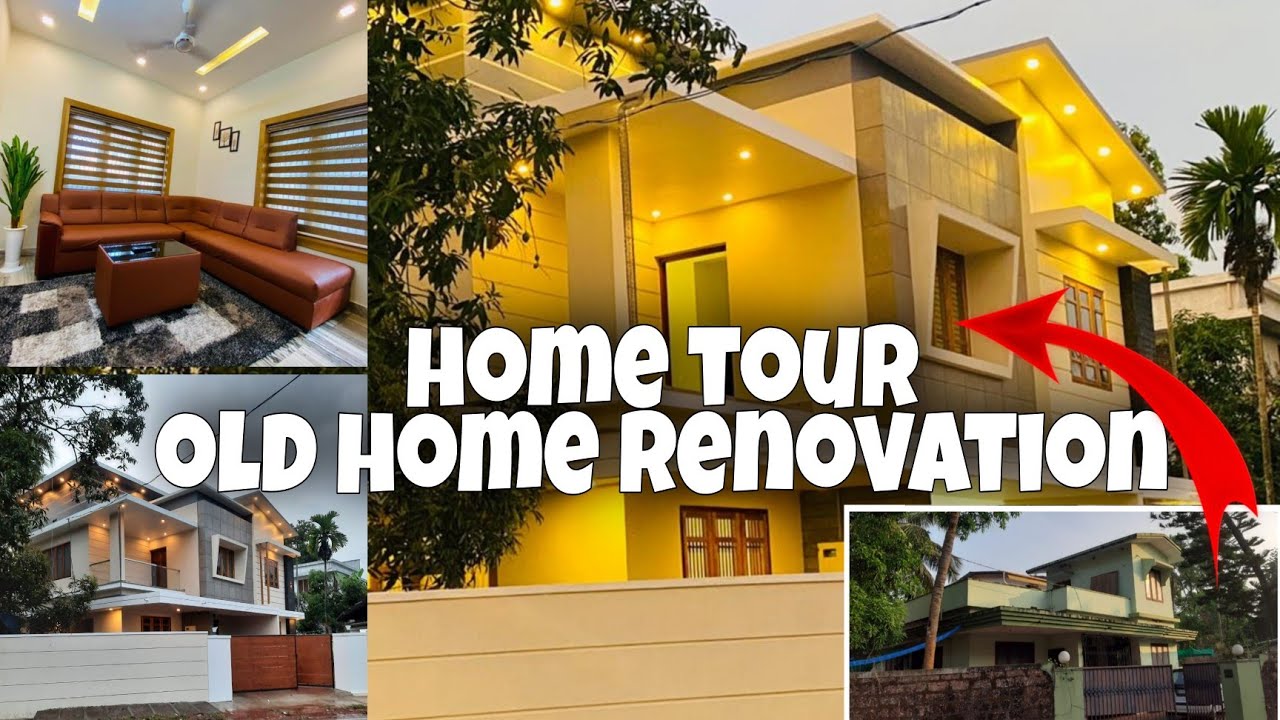 Home tour malayalam |renovation of old home | super home @ 1000 square feet