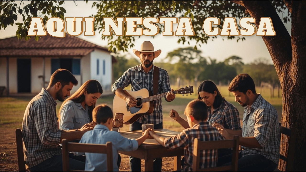 Aqui Nesta Casa – Hino Country Gospel Inédito | Eu e Minha Família Serviremos ao Senhor