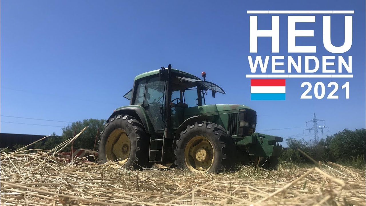 Heu wenden | John Deere 6900 & Kuhn GF 8501 | Luxemburg 2021