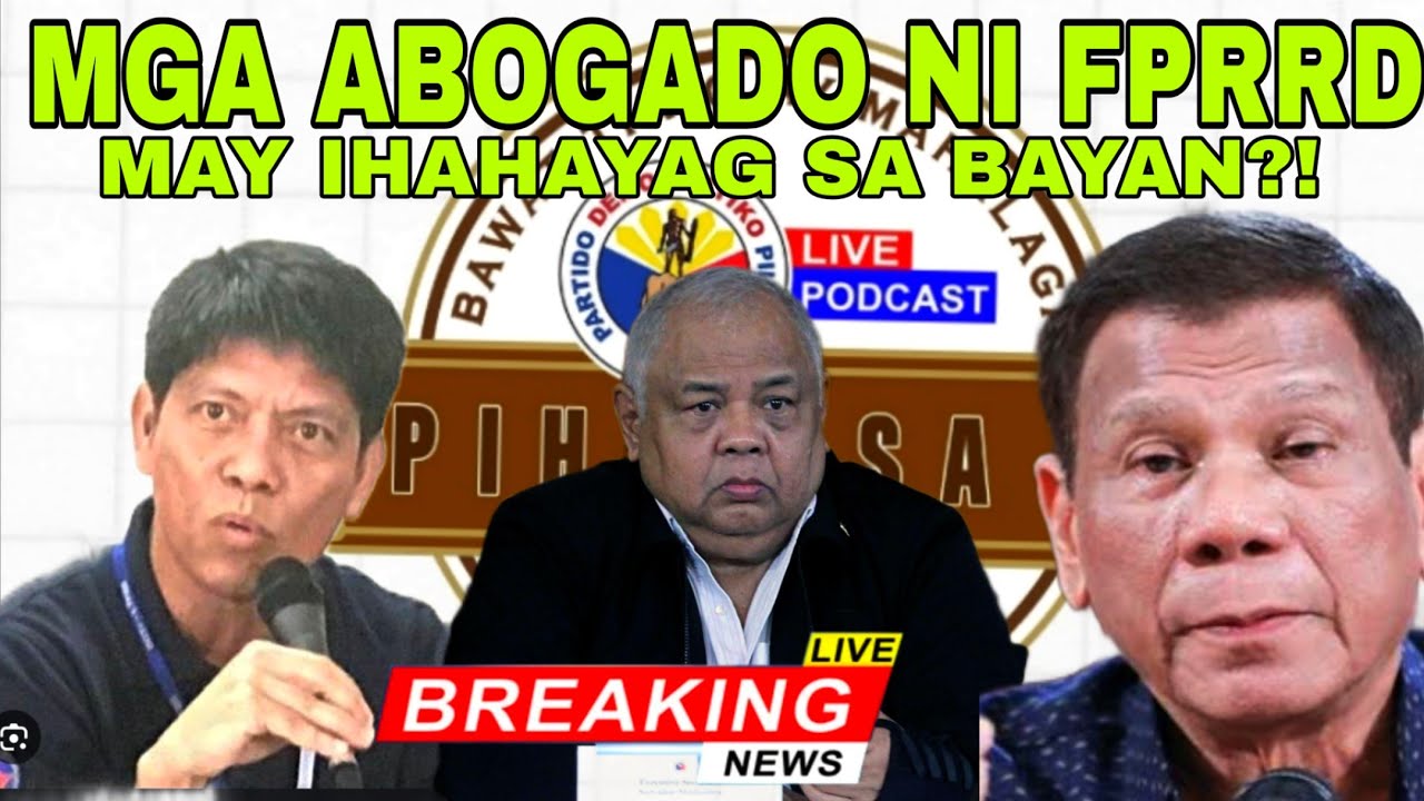 MGA ABOGADO NI FPRRD MAY ULAT MULA SA ICC NGAYON?!