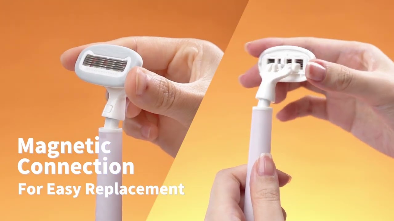 Our Signature 5-Blade Razor with Quick-Release Magnetic System | Customized Razor Manufacturing