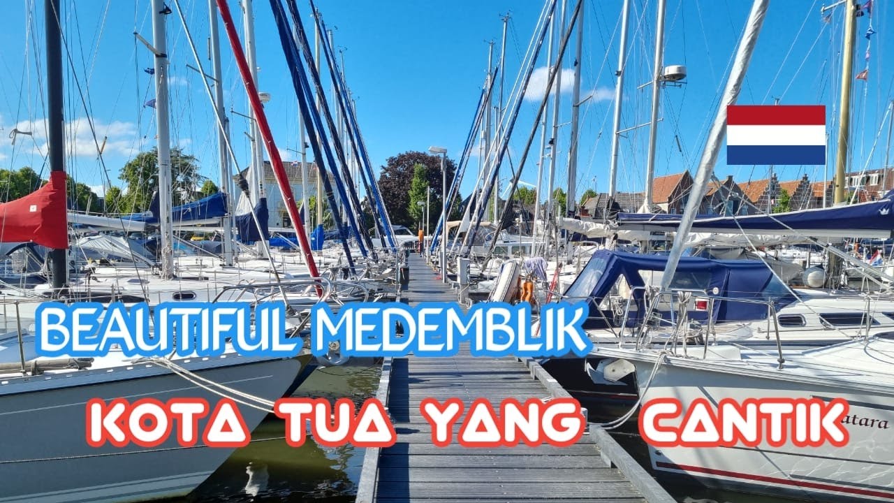 Beautiful Medemblik #1 The Netherlands | Berjalan - jalan di kota tua Medemblik, Belanda - 4K