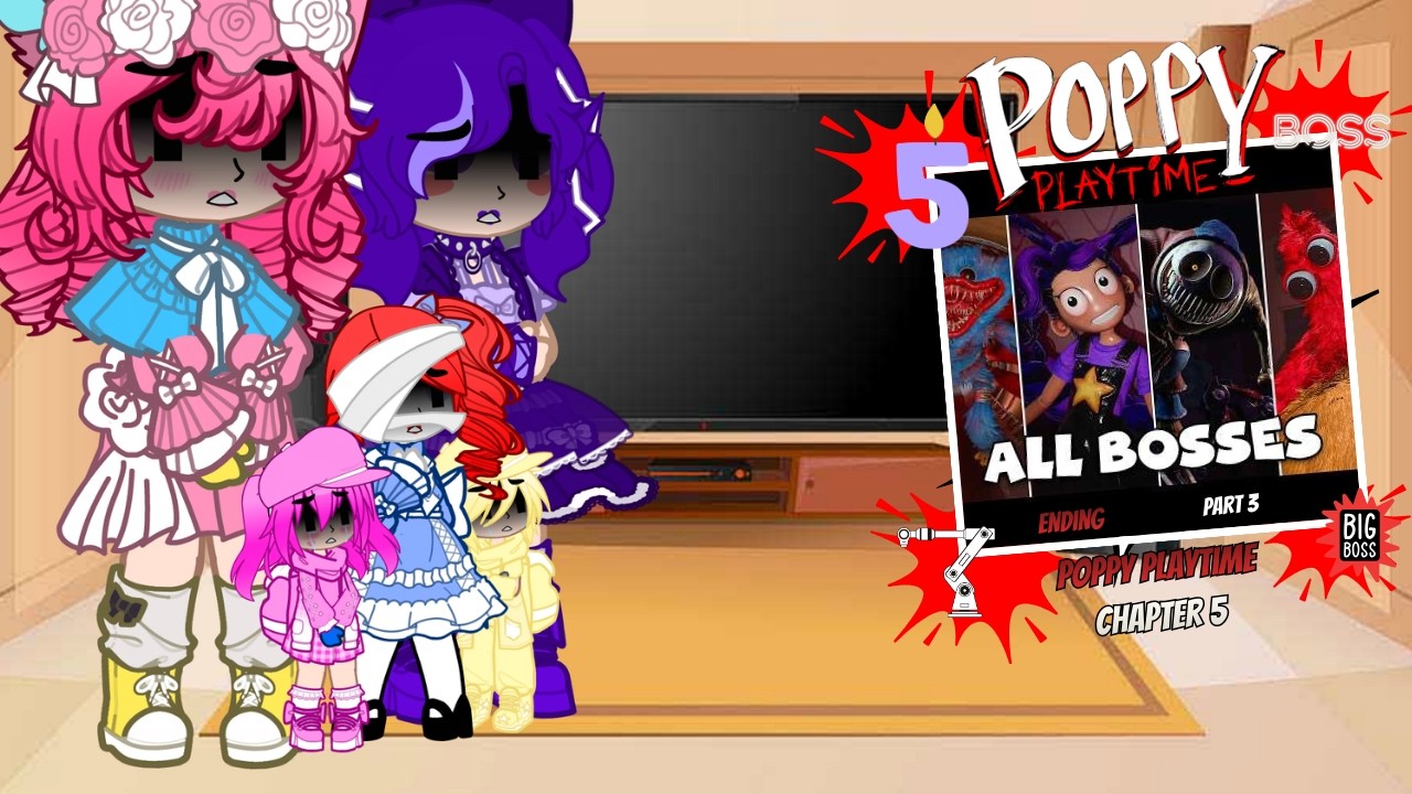 Poppy Playtime React - Poppy Playtime CH5 All Bosses + Ending Part 3