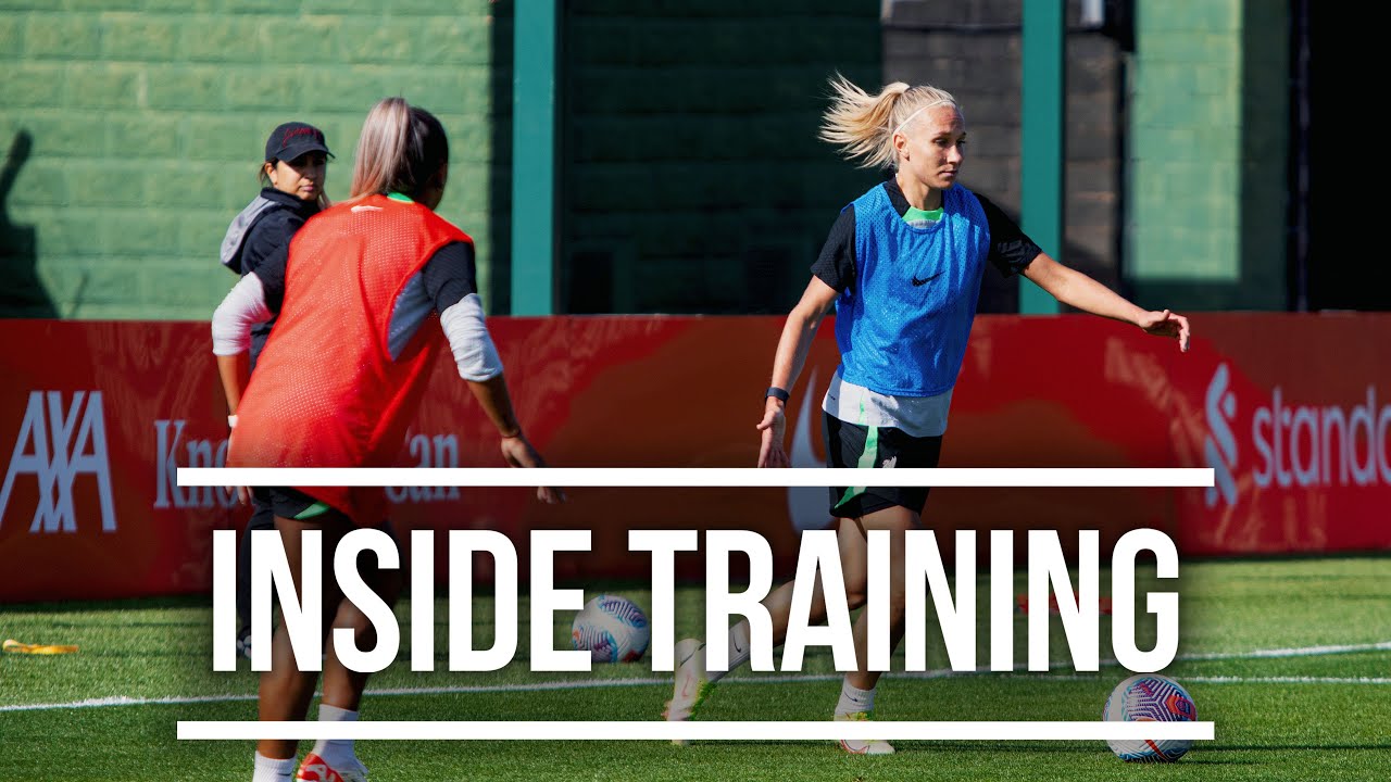 Inside Training: Arsenal focus & gym work for Liverpool FC Women at the AXA Melwood Training Centre!