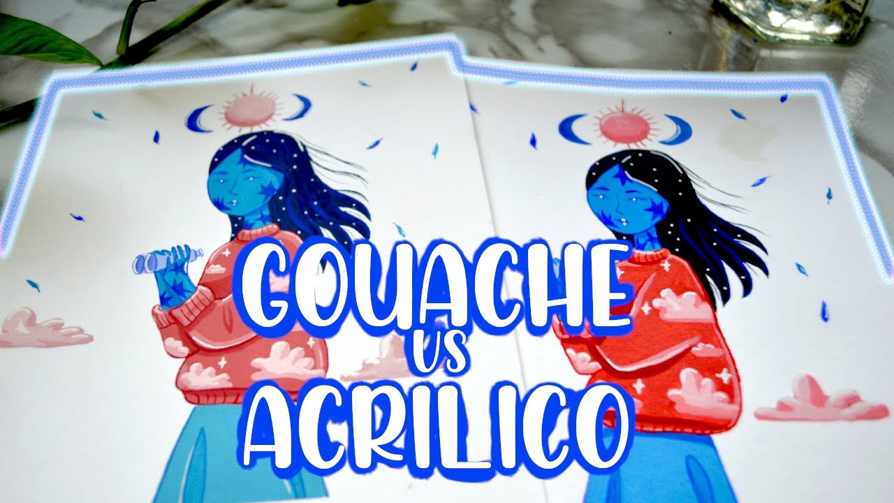 Ilustrando con Gouache y Acrílico