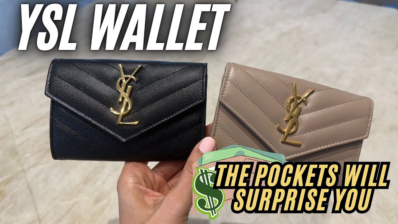 YSL Small Flap Wallet UNBOXING &ndash; The Pockets Will Surprise You! 🖤🤎