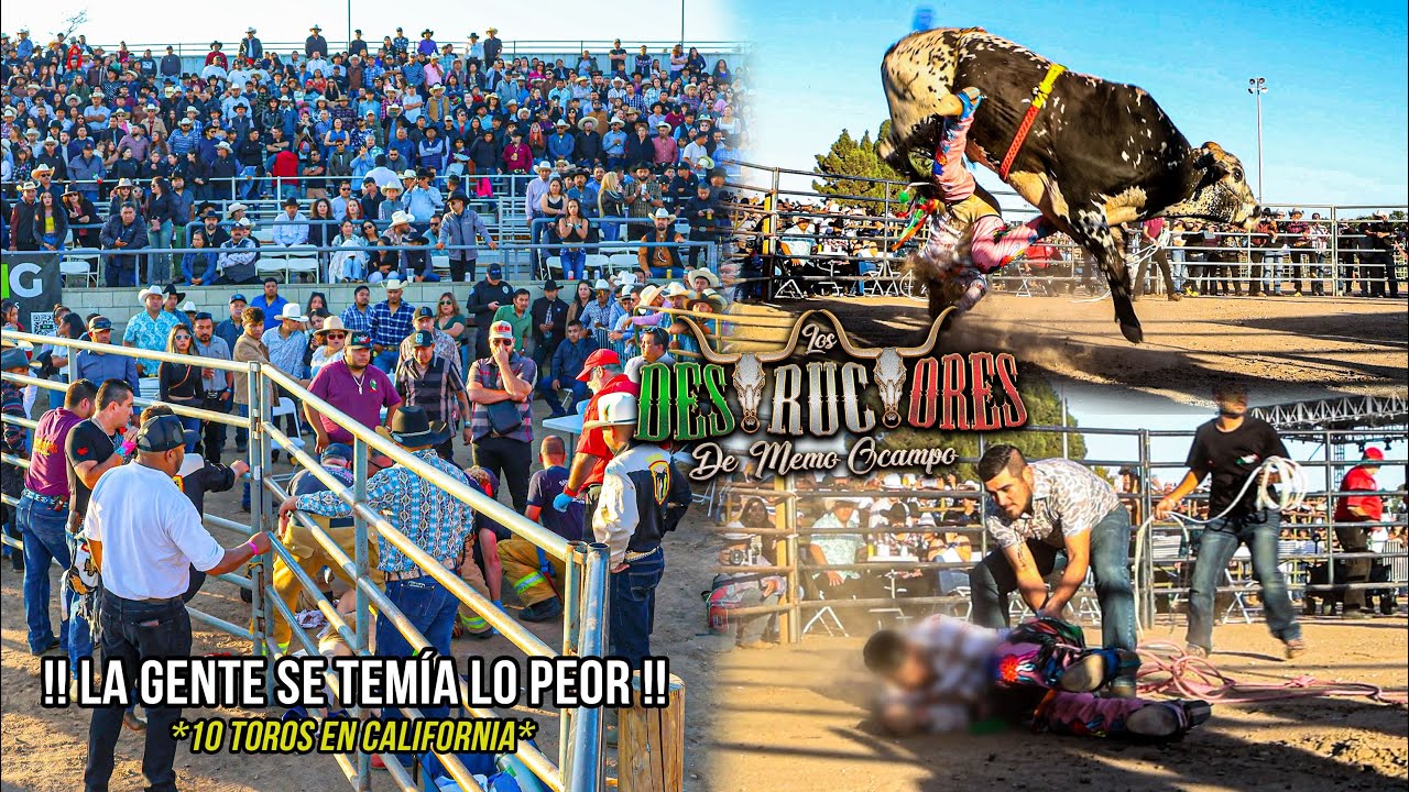 LA GENTE TEMÍA LO PEOR | LA PARTE MALA DEL JARIPEO | 10 TOROS | Destructores En Santa Maria CA 2024