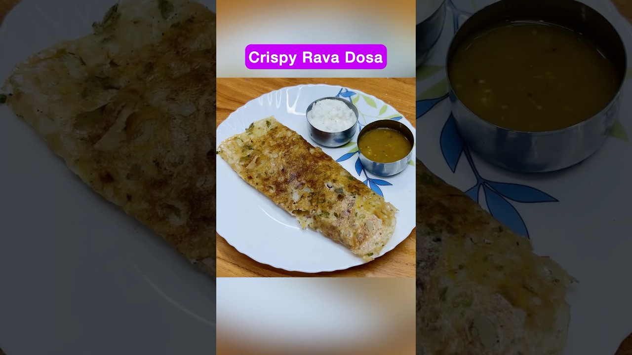 Crispy rava dosa recipe | instant dosa recipe