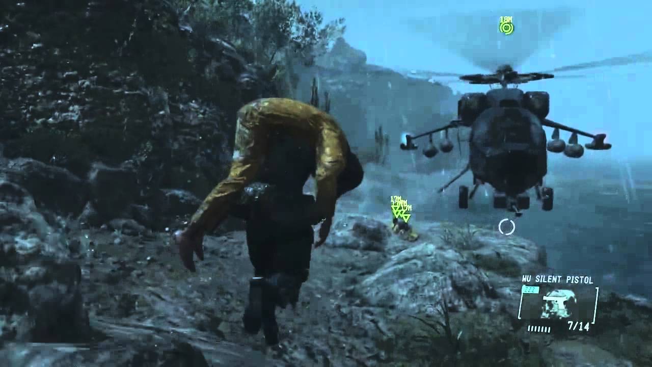 MGSV GZ's Main Mission-CQC Only- All 7 POW's Extracted (Part 1) S Rank