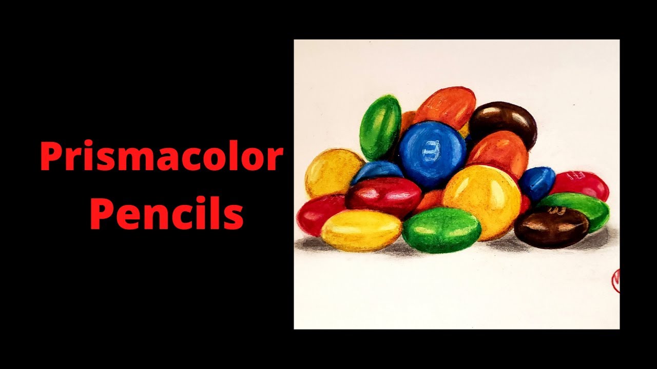 Realistic Drawing With PRISMACOLOR PENCILS. M&M'S TUTORIAL FULLY NARRATED.