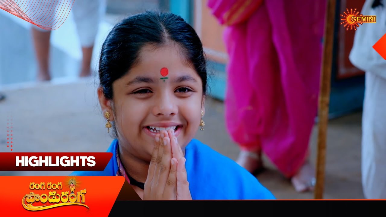 Ranga Ranga Panduranga - Highlights of the day | Watch full EP only Sun NXT |04 Mar 2026|Gemini TV