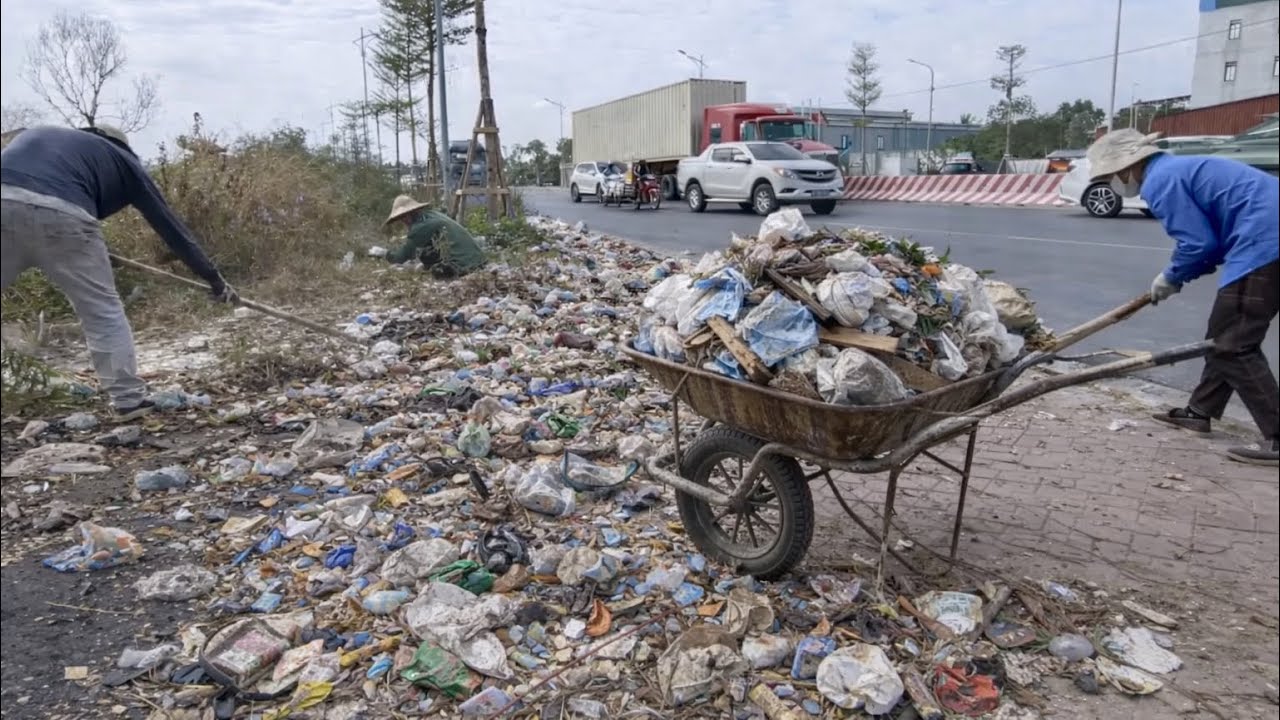 Overgrown Cemetery Sidewalk Full of Trash — Our Cleanup Honors the Forgotten