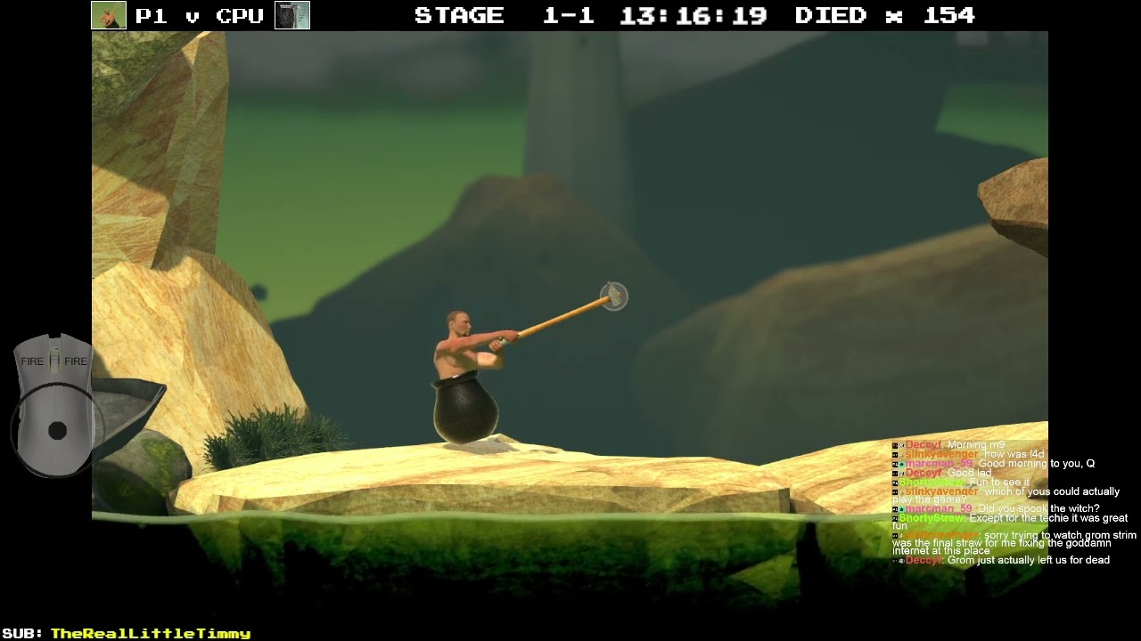 Getting Over it - The Dungeon - Double, double, toil and trouble