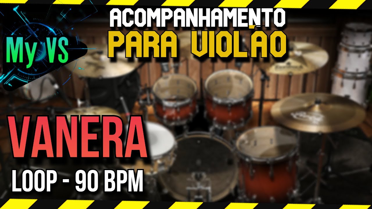 🥁 Loop de Bateria VANERA (Vaneira) para Tocar e Compor | bpm 90 [Atualizado]