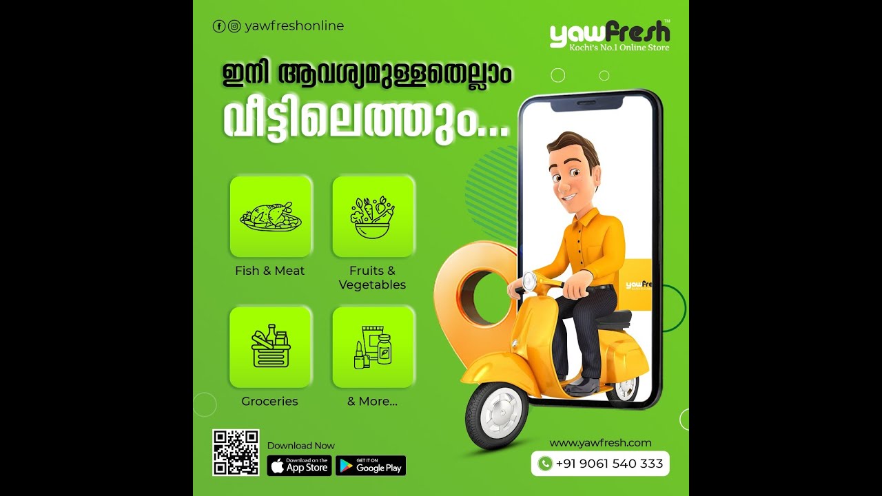 Online Grocery Shop in cochin I Online Grocery Delivery I KOCHI'S NUMBER ONE ONLINE  STORE YAWFRESH