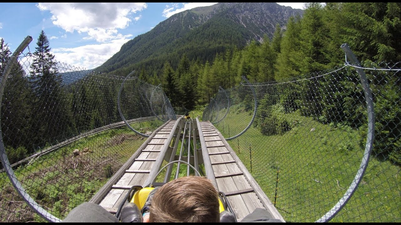 Rodelbahn Alpine Coaster, Imst Austria. Full ride in HQ (1080p 25fps, Go Pro Hero3+ Black Edition)
