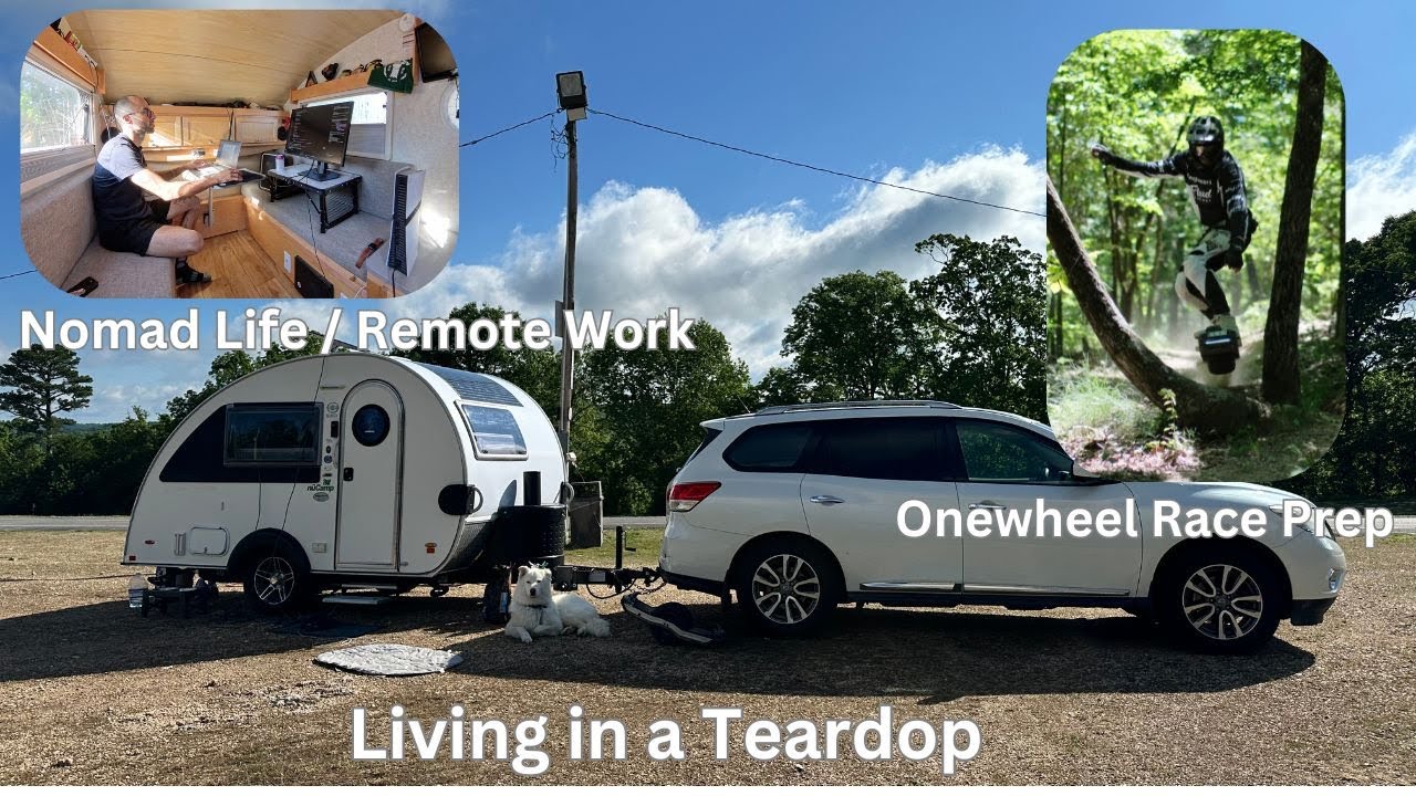 How I Live, Work & Train from a Tiny Trailer (Nomad Life)