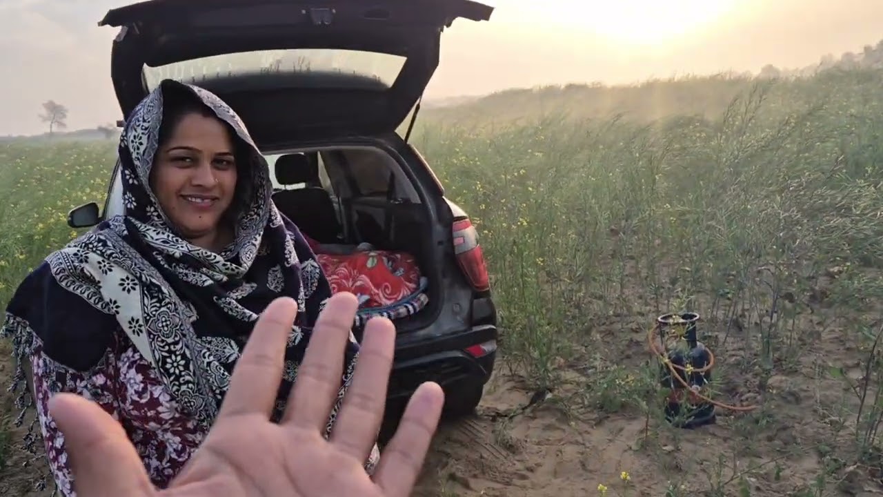 Hmare Khet Me Aaj Hmari Comping 👌Full Vlog [ Happy Vlog ]