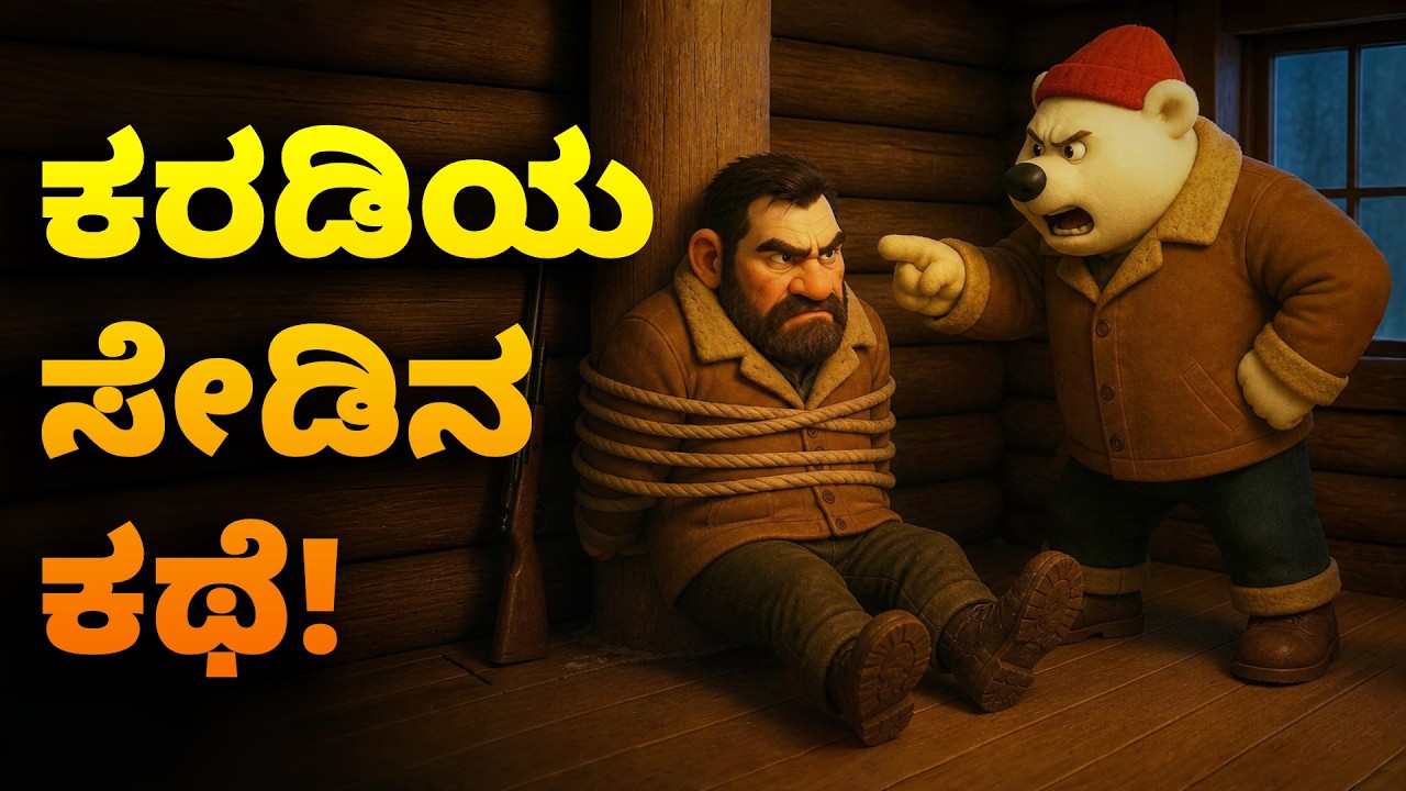 ಕರಡಿಯ ಸೇಡಿನ ಕಥೆ.! | Kannada Kathegalu | Kannada Stories | Kannada Animated Stories |