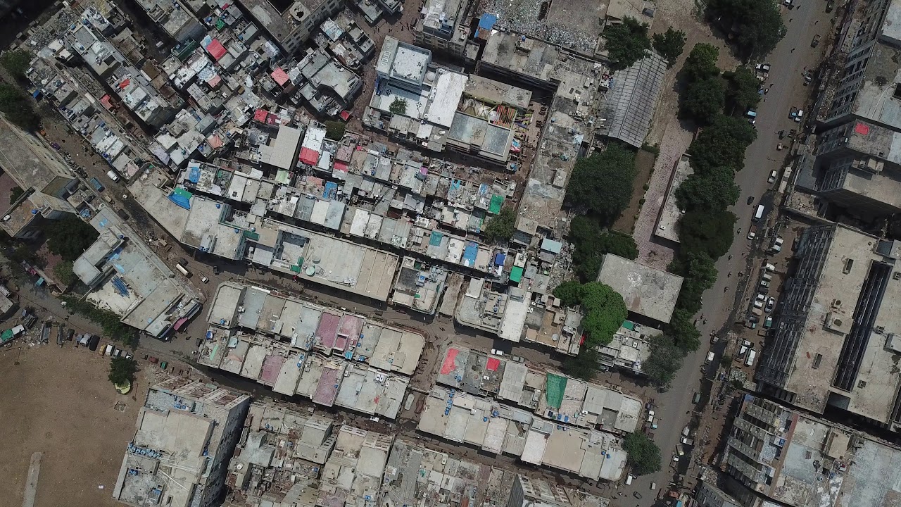 Arial View of Karachi | slum areas of karachi | Soldier Bazaar | narayan pura